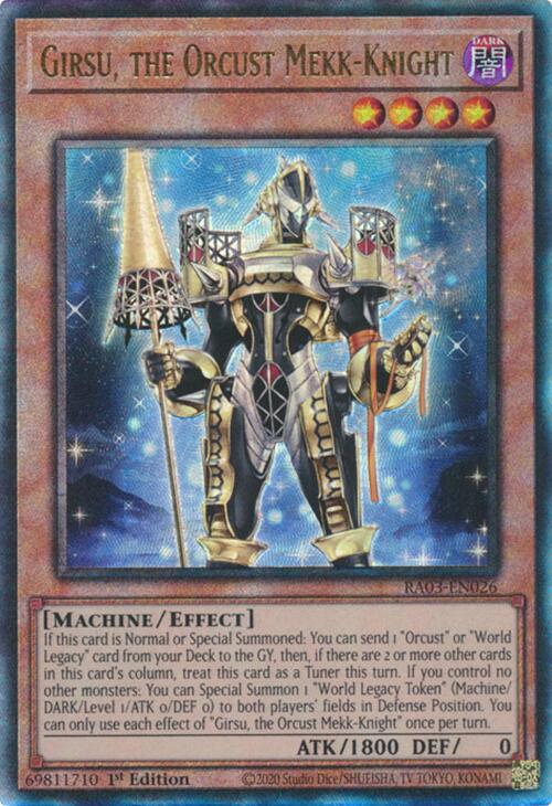 Girsu, the Orcust Mekk-Knight (UTR) [RA03-EN026] Prismatic Ultimate Rare | Jomio and Rueliete's Cards and Comics
