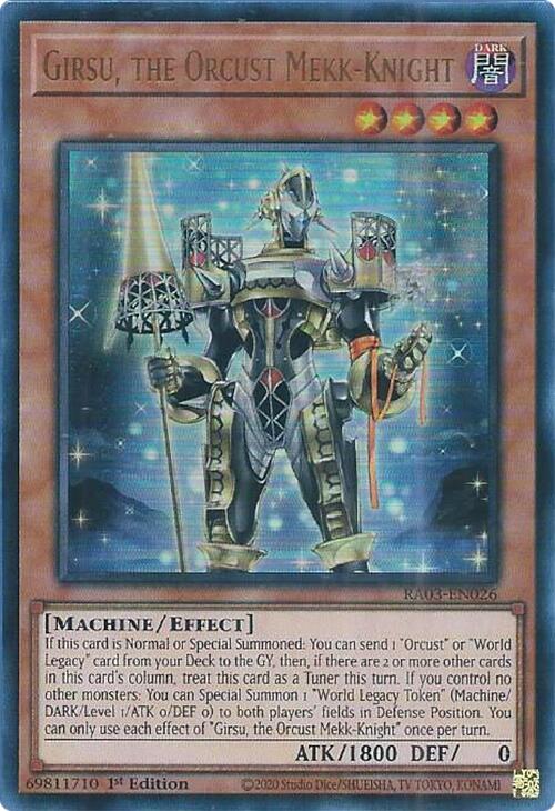 Girsu, the Orcust Mekk-Knight (UR) [RA03-EN026] Ultra Rare | Jomio and Rueliete's Cards and Comics