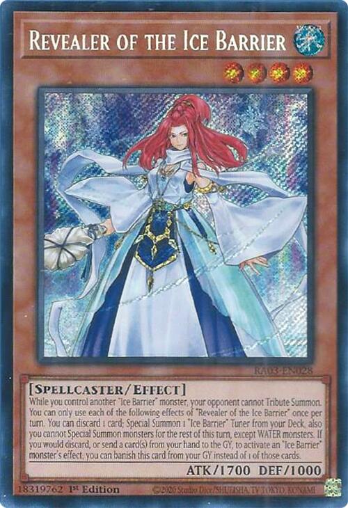 Revealer of the Ice Barrier (Secret Rare) [RA03-EN028] Secret Rare | Jomio and Rueliete's Cards and Comics
