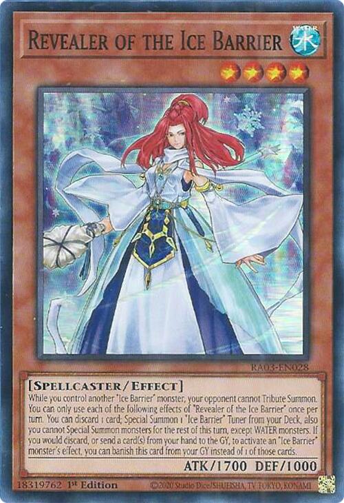 Revealer of the Ice Barrier [RA03-EN028] Super Rare | Jomio and Rueliete's Cards and Comics