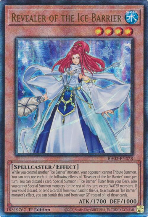 Revealer of the Ice Barrier (UTR) [RA03-EN028] Prismatic Ultimate Rare | Jomio and Rueliete's Cards and Comics
