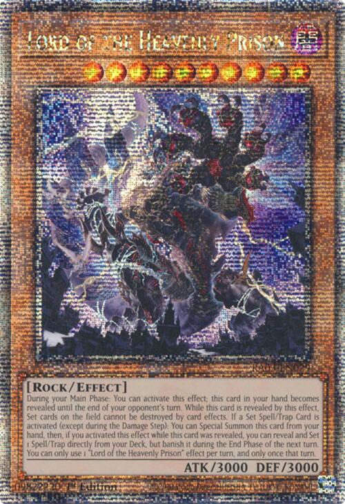 Lord of the Heavenly Prison (Quarter Century Secret Rare) [RA03-EN029] Quarter Century Secret Rare | Jomio and Rueliete's Cards and Comics