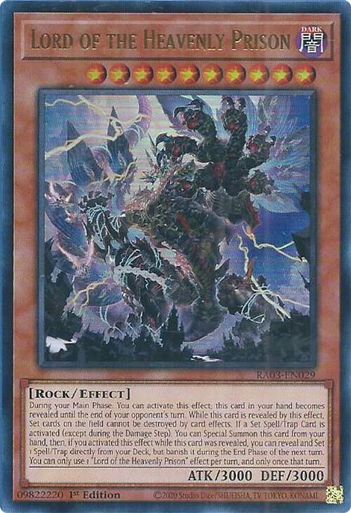 Lord of the Heavenly Prison (UR) [RA03-EN029] Ultra Rare | Jomio and Rueliete's Cards and Comics