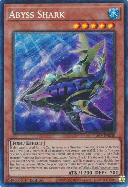 Abyss Shark (CR) [RA03-EN030] Prismatic Collector's Rare | Jomio and Rueliete's Cards and Comics
