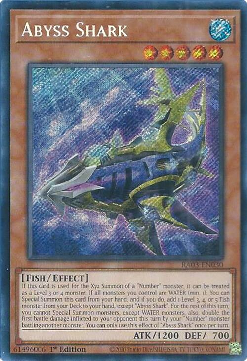 Abyss Shark (Secret Rare) [RA03-EN030] Secret Rare | Jomio and Rueliete's Cards and Comics