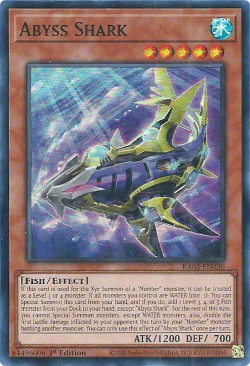 Abyss Shark [RA03-EN030] Super Rare | Jomio and Rueliete's Cards and Comics