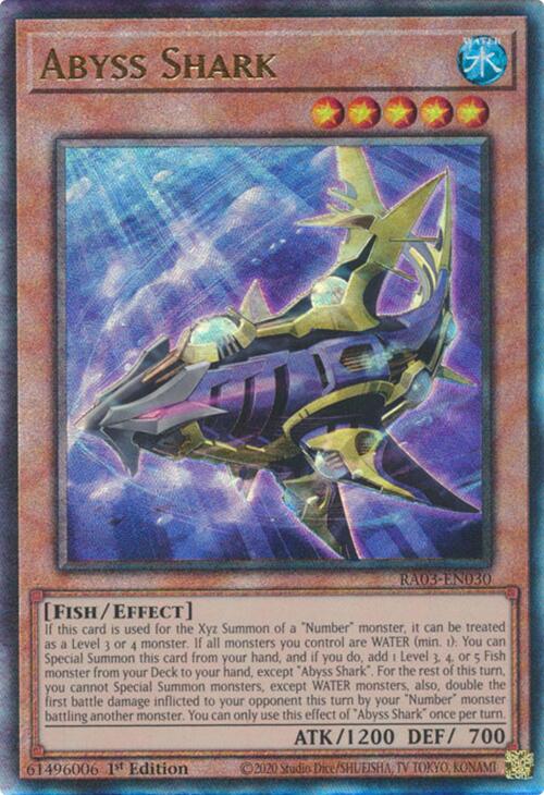 Abyss Shark (UTR) [RA03-EN030] Prismatic Ultimate Rare | Jomio and Rueliete's Cards and Comics
