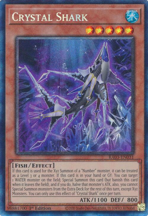 Crystal Shark (CR) [RA03-EN031] Prismatic Collector's Rare | Jomio and Rueliete's Cards and Comics