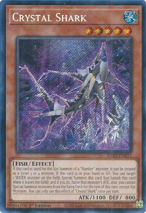 Crystal Shark (Secret Rare) [RA03-EN031] Secret Rare | Jomio and Rueliete's Cards and Comics