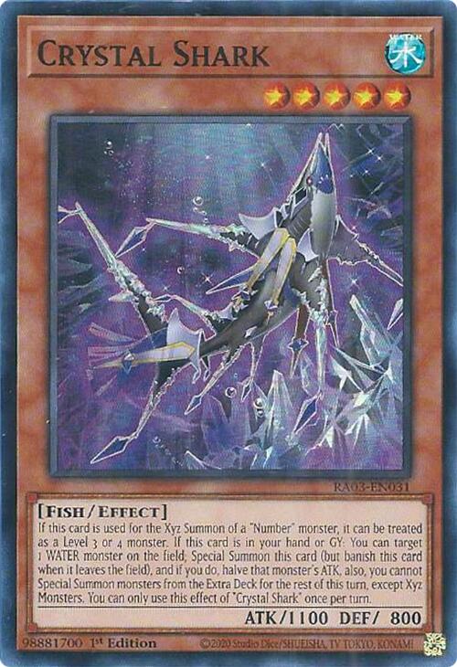 Crystal Shark [RA03-EN031] Super Rare | Jomio and Rueliete's Cards and Comics