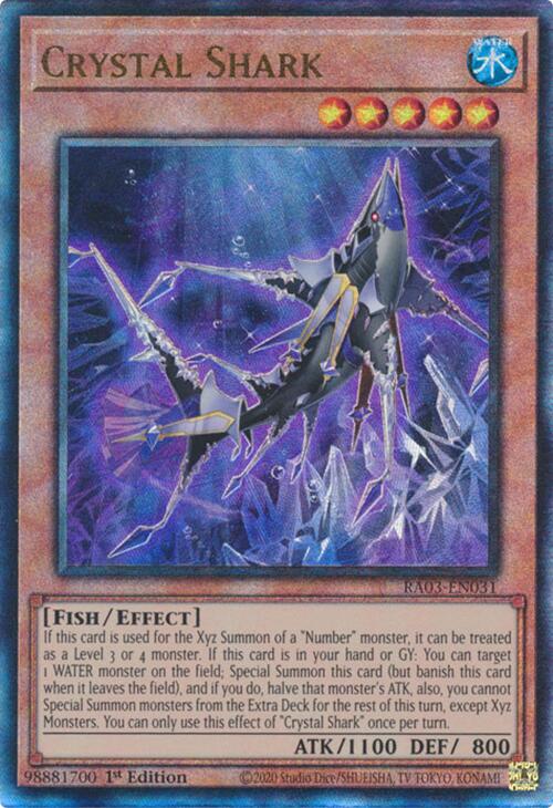 Crystal Shark (UTR) [RA03-EN031] Prismatic Ultimate Rare | Jomio and Rueliete's Cards and Comics