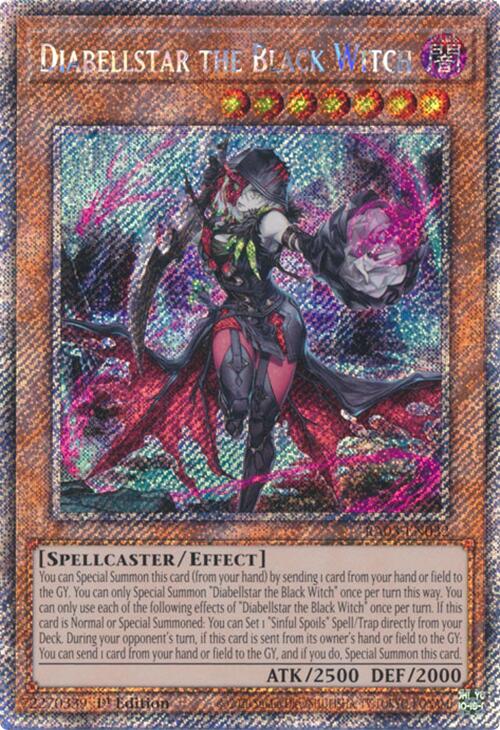 Diabellstar the Black Witch (Platinum Secret Rare) [RA03-EN032] Platinum Secret Rare | Jomio and Rueliete's Cards and Comics