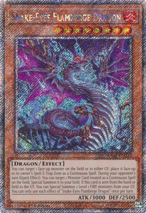 Snake-Eyes Flamberge Dragon (Platinum Secret Rare) [RA03-EN033] Platinum Secret Rare | Jomio and Rueliete's Cards and Comics