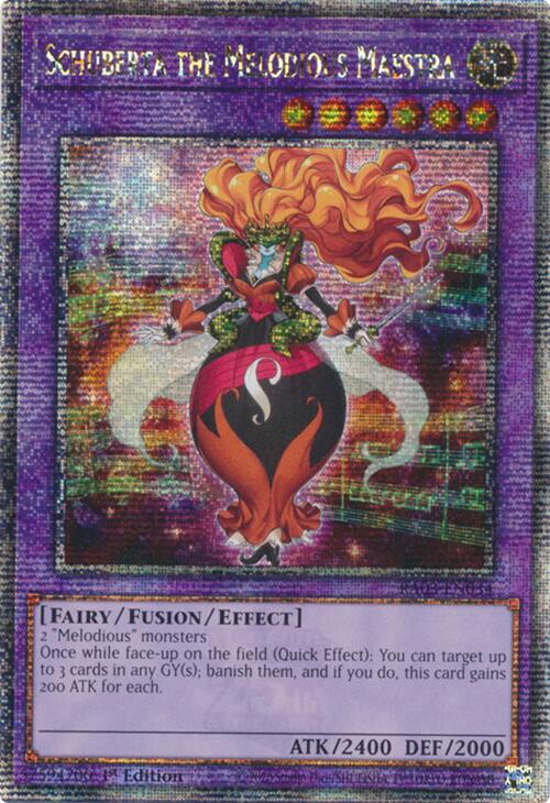 Schuberta the Melodious Maestra (Quarter Century Secret Rare) [RA03-EN034] Quarter Century Secret Rare | Jomio and Rueliete's Cards and Comics