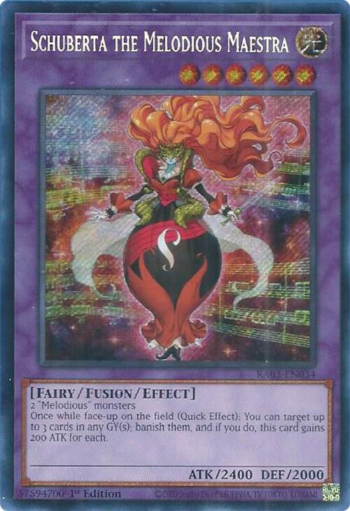 Schuberta the Melodious Maestra (Secret Rare) [RA03-EN034] Secret Rare | Jomio and Rueliete's Cards and Comics