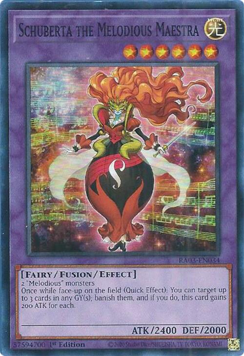 Schuberta the Melodious Maestra [RA03-EN034] Super Rare | Jomio and Rueliete's Cards and Comics