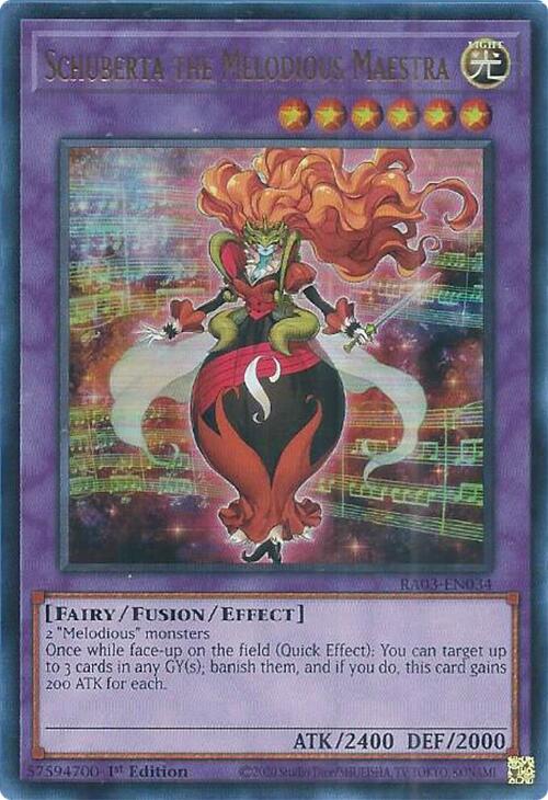 Schuberta the Melodious Maestra (UR) [RA03-EN034] Ultra Rare | Jomio and Rueliete's Cards and Comics