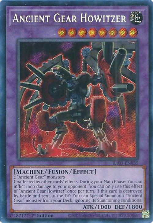 Ancient Gear Howitzer (Secret Rare) [RA03-EN035] Secret Rare | Jomio and Rueliete's Cards and Comics