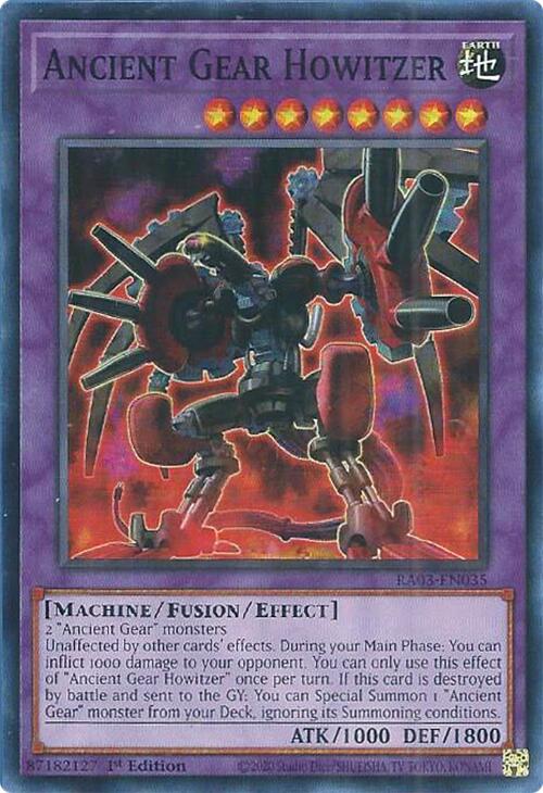 Ancient Gear Howitzer [RA03-EN035] Super Rare | Jomio and Rueliete's Cards and Comics