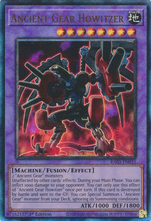 Ancient Gear Howitzer (UTR) [RA03-EN035] Prismatic Ultimate Rare | Jomio and Rueliete's Cards and Comics