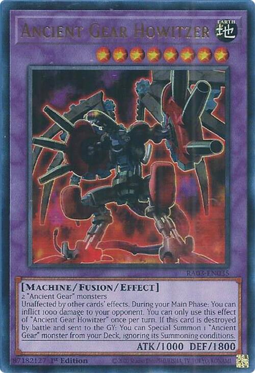 Ancient Gear Howitzer (UR) [RA03-EN035] Ultra Rare | Jomio and Rueliete's Cards and Comics