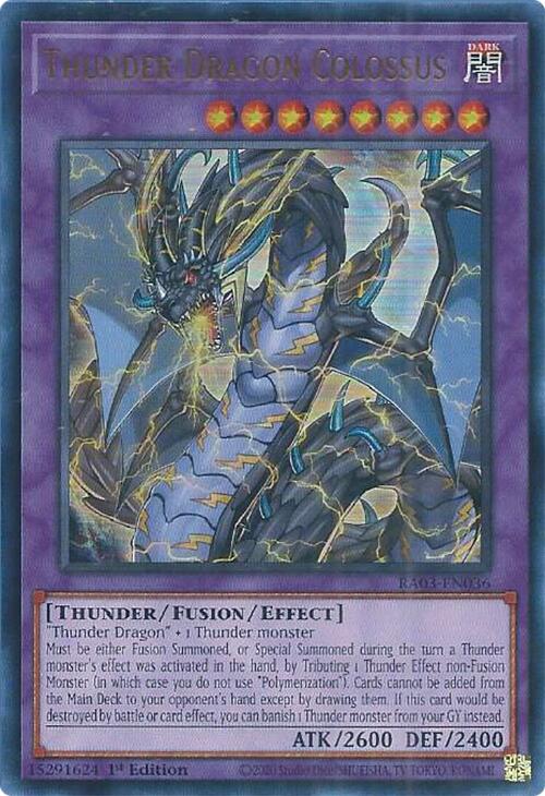 Thunder Dragon Colossus (UR) [RA03-EN036] Ultra Rare | Jomio and Rueliete's Cards and Comics