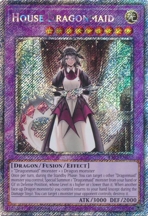 House Dragonmaid (Platinum Secret Rare) [RA03-EN037] Platinum Secret Rare | Jomio and Rueliete's Cards and Comics