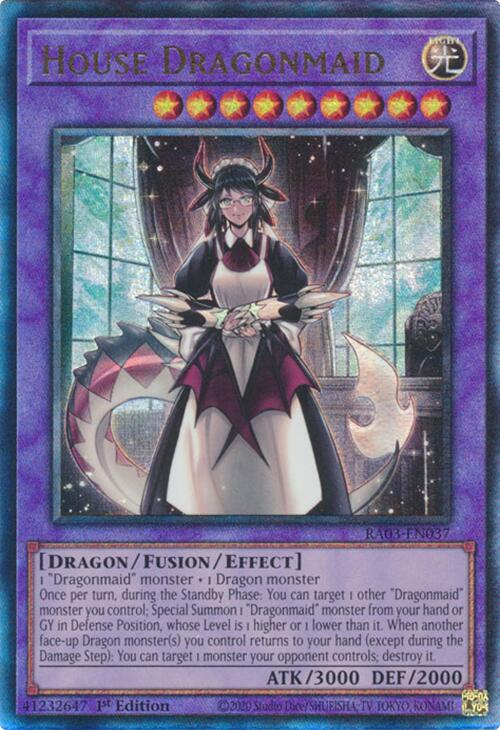 House Dragonmaid (UTR) [RA03-EN037] Prismatic Ultimate Rare | Jomio and Rueliete's Cards and Comics