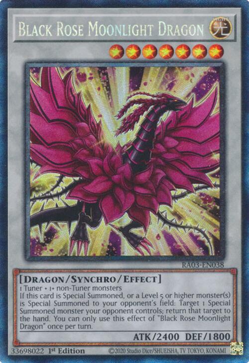 Black Rose Moonlight Dragon (CR) [RA03-EN038] Prismatic Collector's Rare | Jomio and Rueliete's Cards and Comics