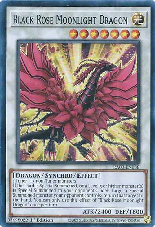 Black Rose Moonlight Dragon [RA03-EN038] Super Rare | Jomio and Rueliete's Cards and Comics