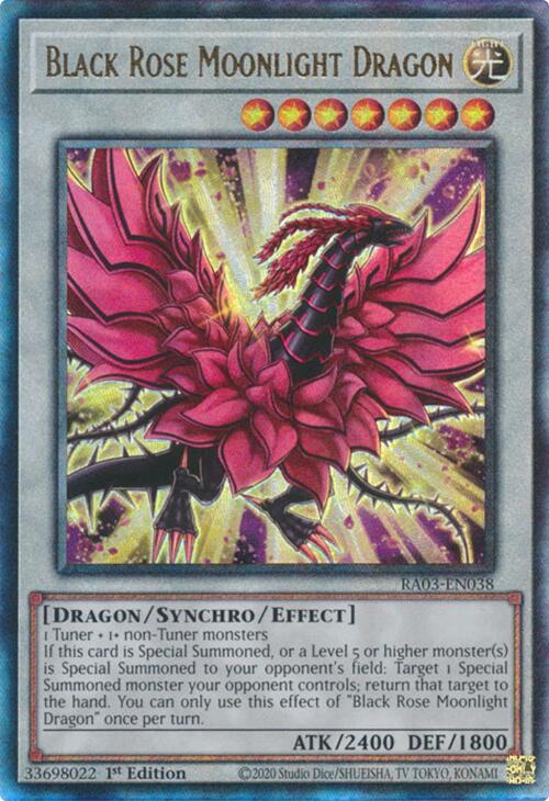 Black Rose Moonlight Dragon (UTR) [RA03-EN038] Prismatic Ultimate Rare | Jomio and Rueliete's Cards and Comics