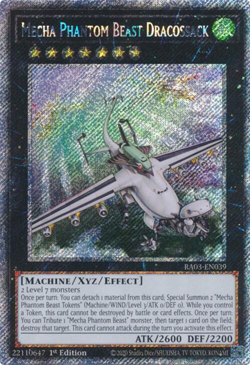 Mecha Phantom Beast Dracossack (Platinum Secret Rare) [RA03-EN039] Platinum Secret Rare | Jomio and Rueliete's Cards and Comics