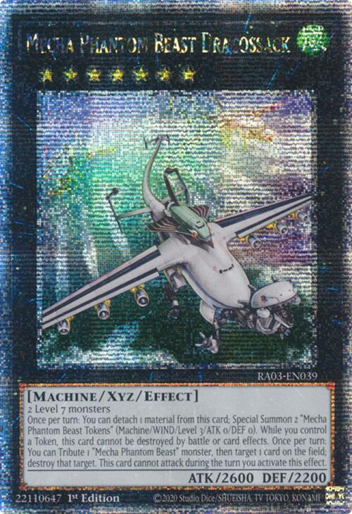 Mecha Phantom Beast Dracossack (Quarter Century Secret Rare) [RA03-EN039] Quarter Century Secret Rare | Jomio and Rueliete's Cards and Comics