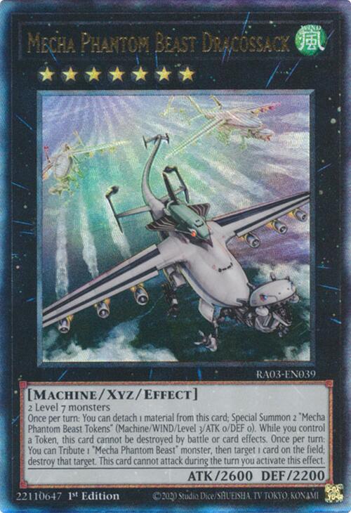 Mecha Phantom Beast Dracossack (UTR) [RA03-EN039] Prismatic Ultimate Rare | Jomio and Rueliete's Cards and Comics