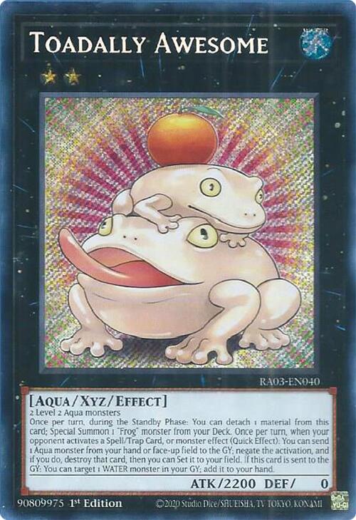 Toadally Awesome (Secret Rare) [RA03-EN040] Secret Rare | Jomio and Rueliete's Cards and Comics