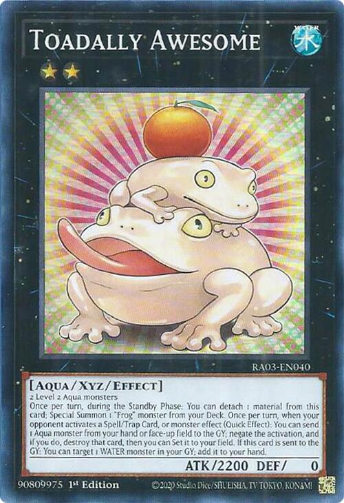Toadally Awesome [RA03-EN040] Super Rare | Jomio and Rueliete's Cards and Comics