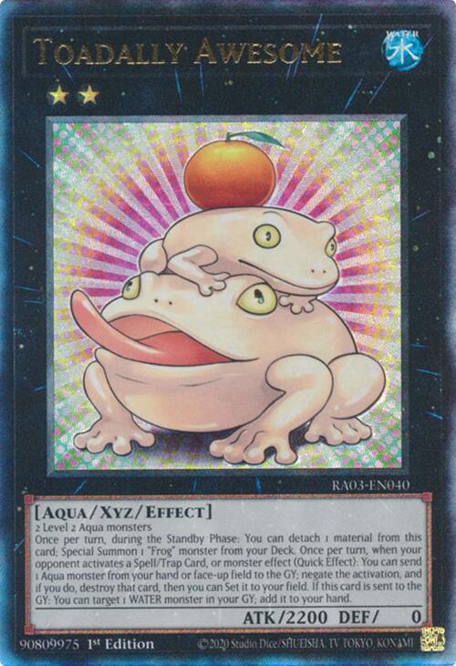 Toadally Awesome (UTR) [RA03-EN040] Prismatic Ultimate Rare | Jomio and Rueliete's Cards and Comics