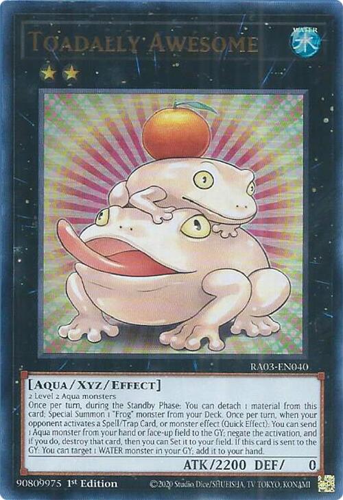 Toadally Awesome (UR) [RA03-EN040] Ultra Rare | Jomio and Rueliete's Cards and Comics
