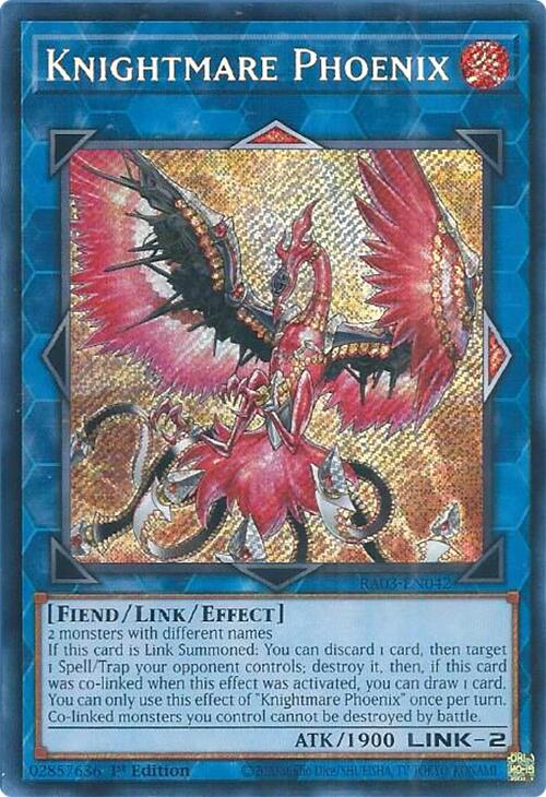 Knightmare Phoenix (Secret Rare) [RA03-EN042] Secret Rare | Jomio and Rueliete's Cards and Comics