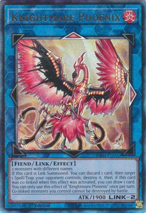Knightmare Phoenix (UTR) [RA03-EN042] Prismatic Ultimate Rare | Jomio and Rueliete's Cards and Comics