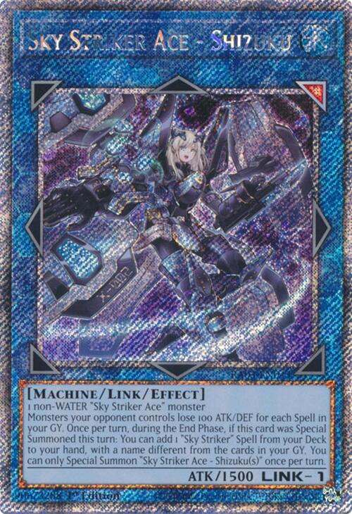 Sky Striker Ace - Shizuku (Platinum Secret Rare) [RA03-EN043] Platinum Secret Rare | Jomio and Rueliete's Cards and Comics