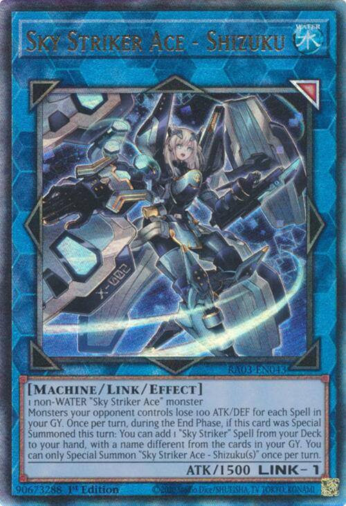 Sky Striker Ace - Shizuku (UTR) [RA03-EN043] Prismatic Ultimate Rare | Jomio and Rueliete's Cards and Comics