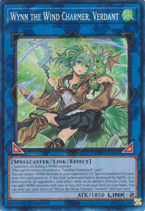 Wynn the Wind Charmer, Verdant (CR) [RA03-EN045] Prismatic Collector's Rare | Jomio and Rueliete's Cards and Comics