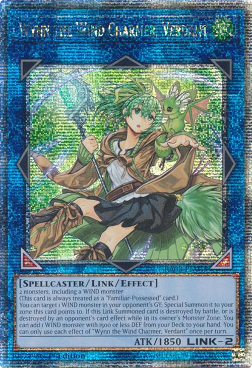 Wynn the Wind Charmer, Verdant (Quarter Century Secret Rare) [RA03-EN045] Quarter Century Secret Rare | Jomio and Rueliete's Cards and Comics