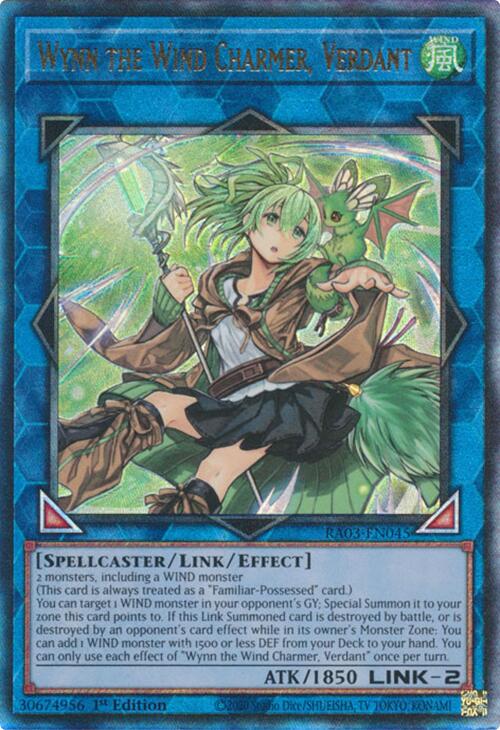 Wynn the Wind Charmer, Verdant (UTR) [RA03-EN045] Prismatic Ultimate Rare | Jomio and Rueliete's Cards and Comics