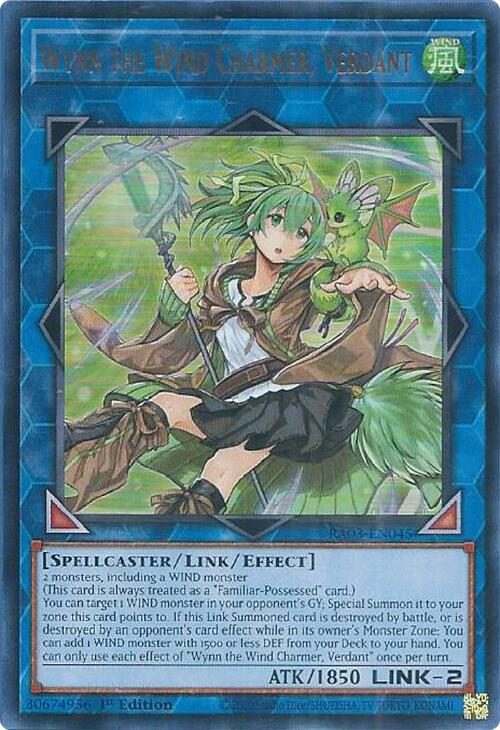 Wynn the Wind Charmer, Verdant (UR) [RA03-EN045] Ultra Rare | Jomio and Rueliete's Cards and Comics