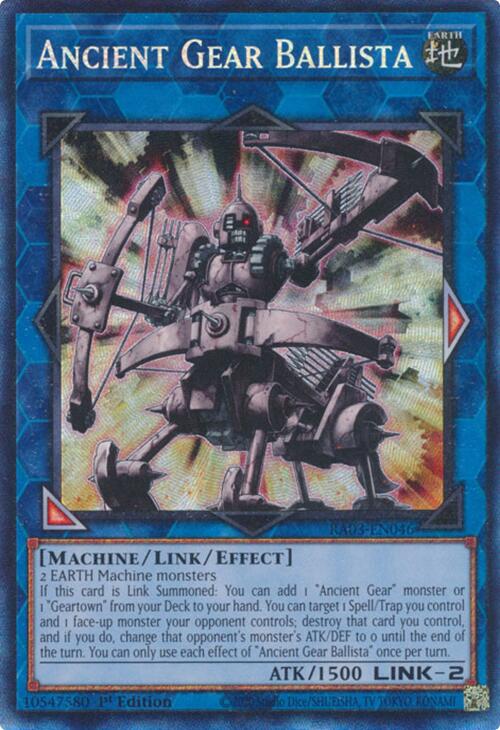 Ancient Gear Ballista (CR) [RA03-EN046] Prismatic Collector's Rare | Jomio and Rueliete's Cards and Comics