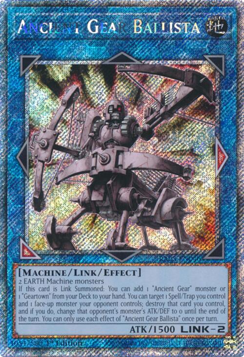 Ancient Gear Ballista (Platinum Secret Rare) [RA03-EN046] Platinum Secret Rare | Jomio and Rueliete's Cards and Comics
