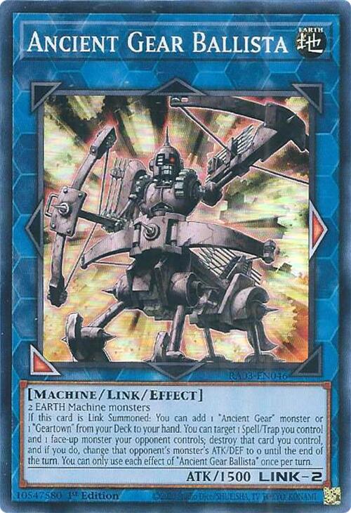 Ancient Gear Ballista [RA03-EN046] Super Rare | Jomio and Rueliete's Cards and Comics