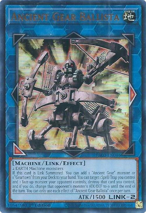 Ancient Gear Ballista (UR) [RA03-EN046] Ultra Rare | Jomio and Rueliete's Cards and Comics